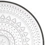 Avet Plato Llano Colección Lidya, 28 cm (6 unidades), con relieve exterior